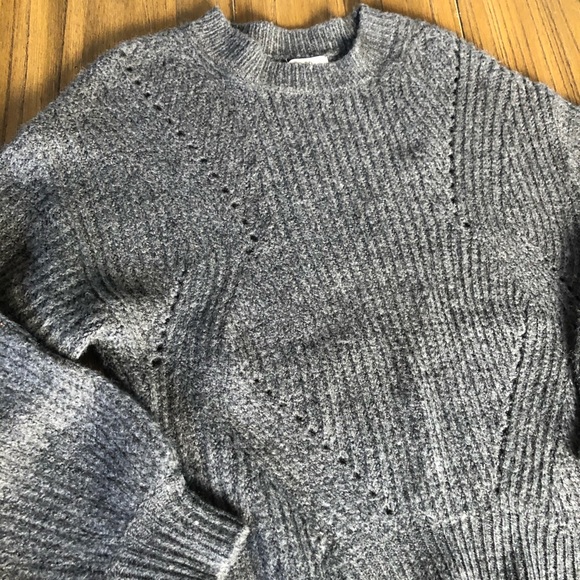BP gray cable knit chunky sweater - Picture 4 of 8